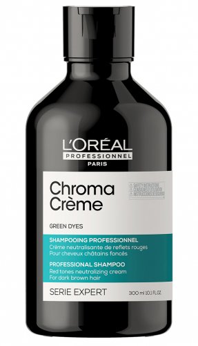 Хрома Шампунь-Крем с зеленым пигментом для нейтрализации красного оттенка темных волос